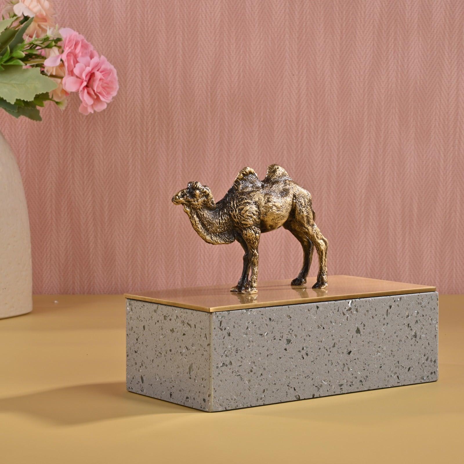 DECORATIVE BRASS STORAGE BOX - Smokey Cocktail