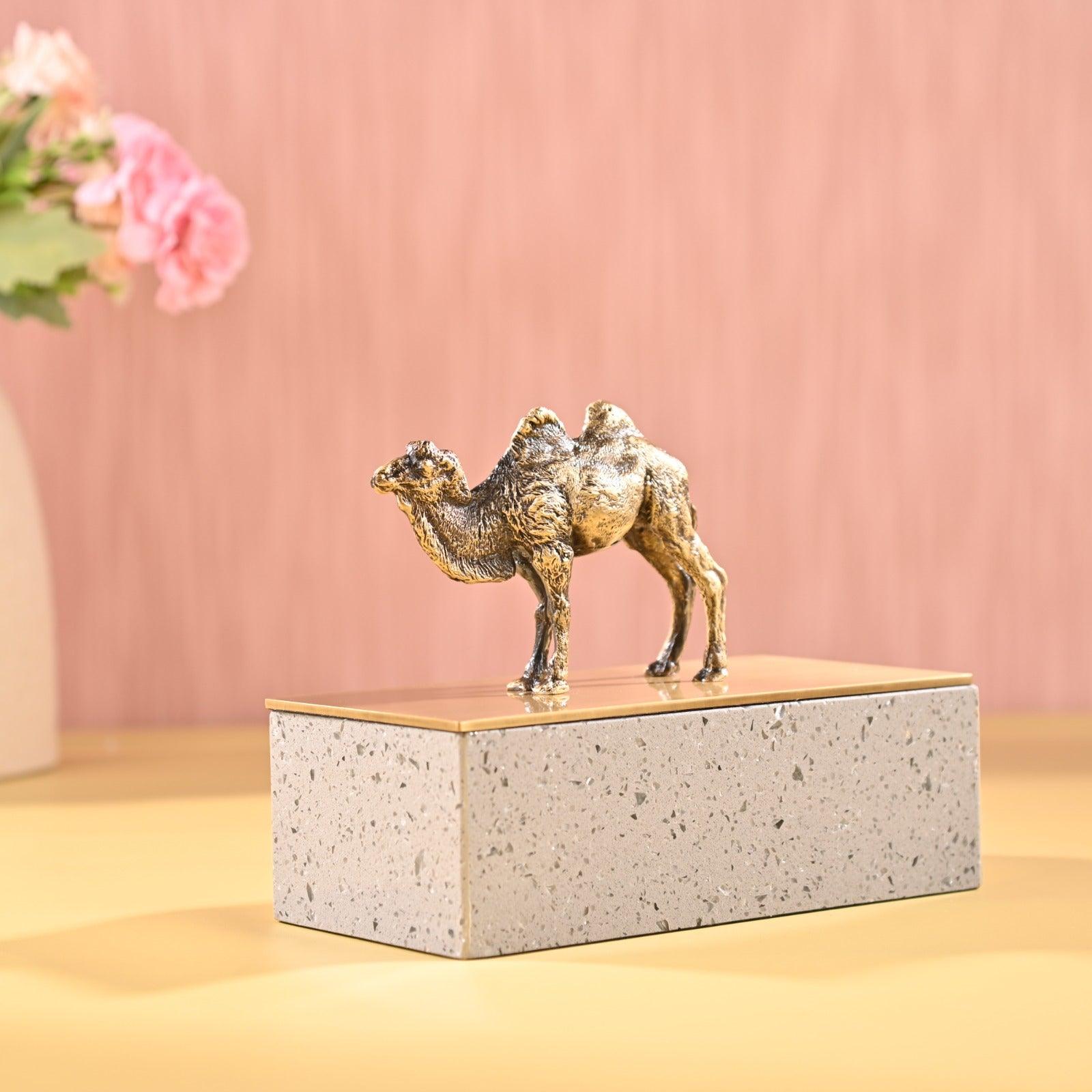 DECORATIVE BRASS STORAGE BOX - Smokey Cocktail