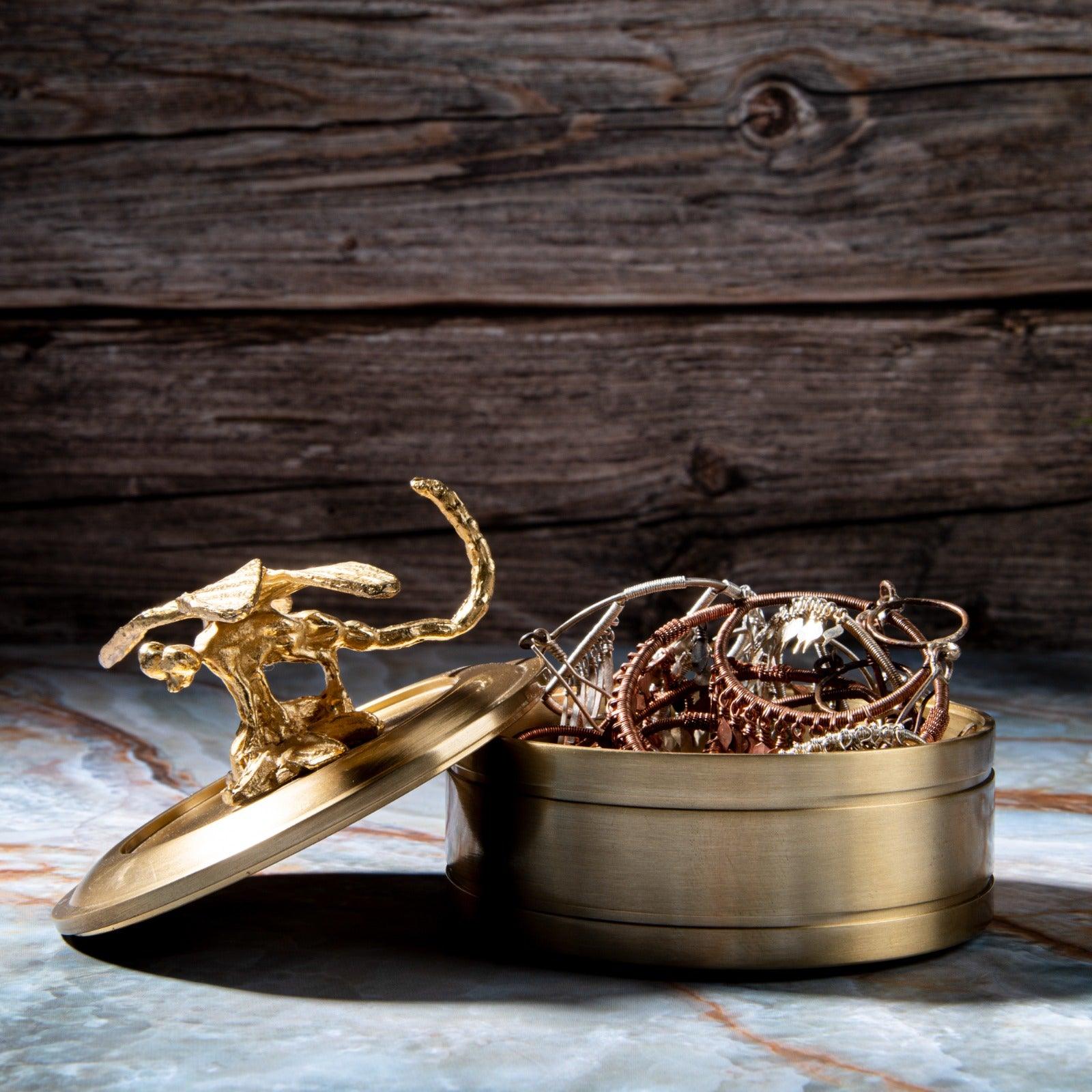 HANDMADE METAL STORAGE BOX - Smokey Cocktail