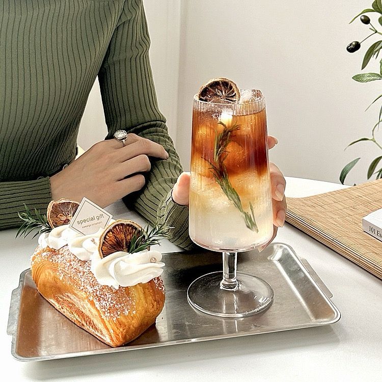 STEMMED COCKTAIL GLASS - Set of 2 - Smokey Cocktail