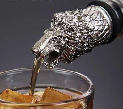 LION DRINK POURER - SET OF 2 - Smokey Cocktail