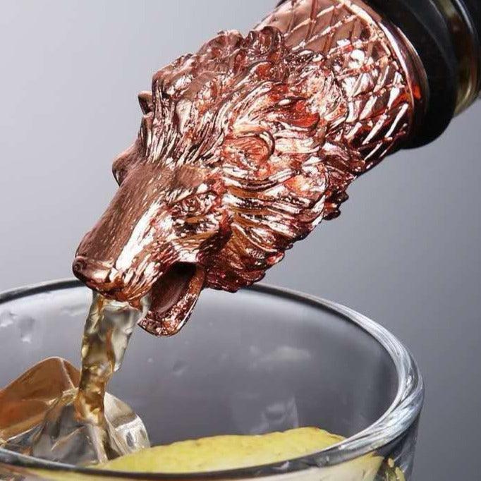 LION DRINK POURER - SET OF 2 - Smokey Cocktail