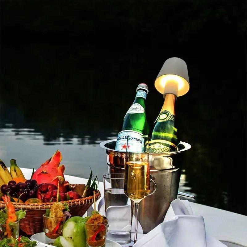 Led Bottle Lamp - Smokey Cocktail