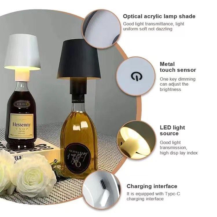 Led Bottle Lamp - Smokey Cocktail