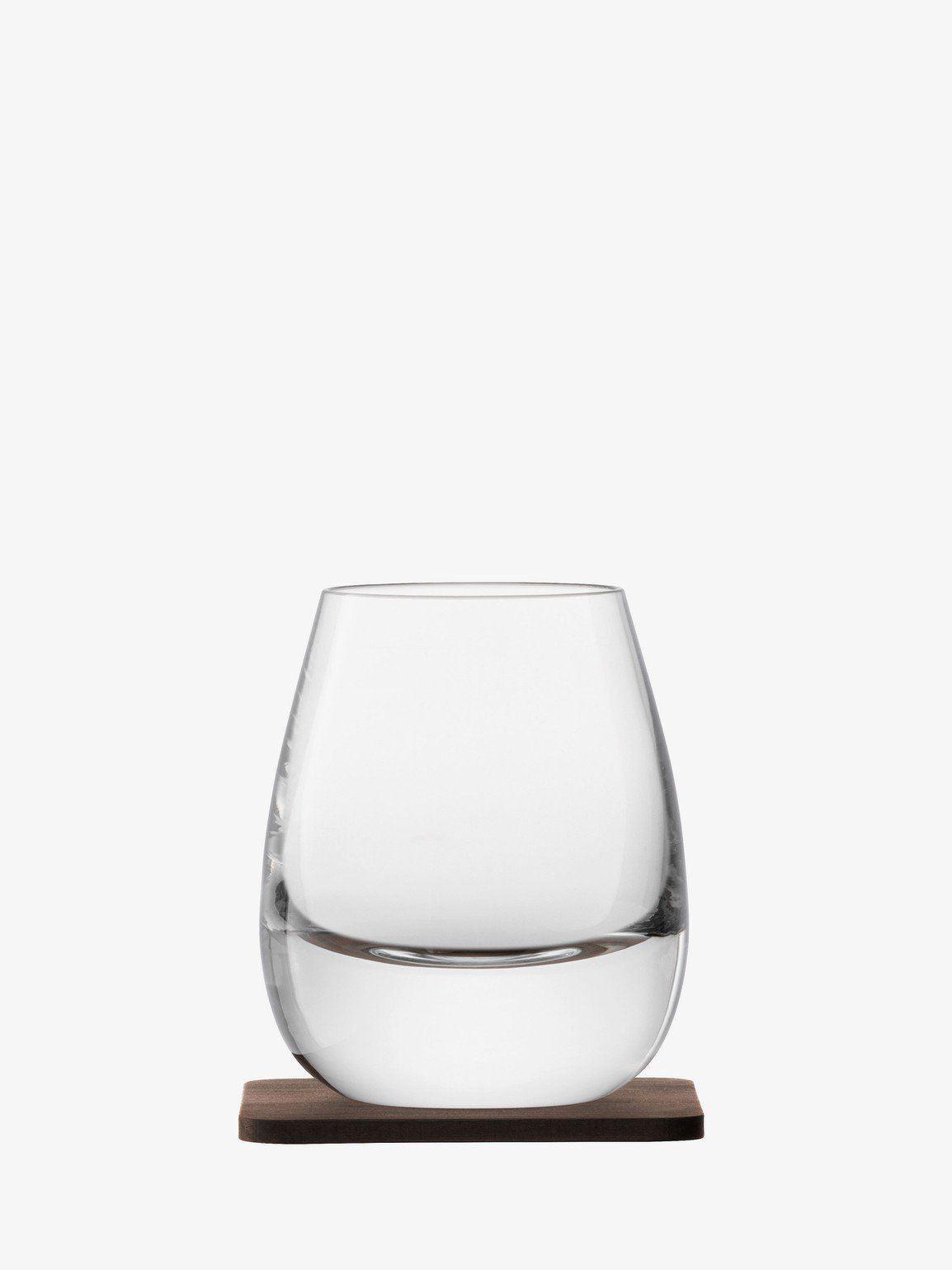 LSA Whiskey Islay Tumbler & Walnut Coaster - Set of 2 - Smokey Cocktail