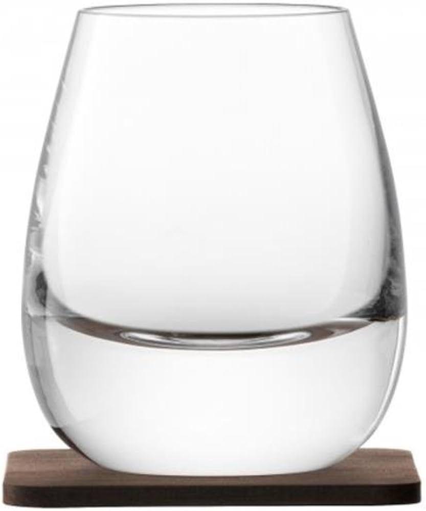 LSA Whiskey Islay Tumbler & Walnut Coaster - Set of 2 - Smokey Cocktail