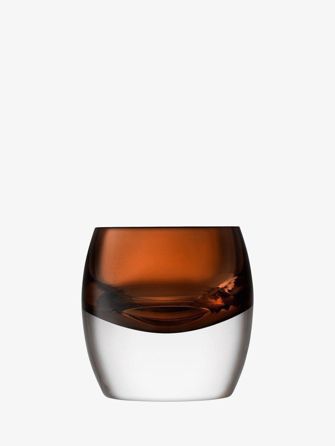 LSA Whiskey Club Tumbler Peat Brown - Set of 2 - Smokey Cocktail
