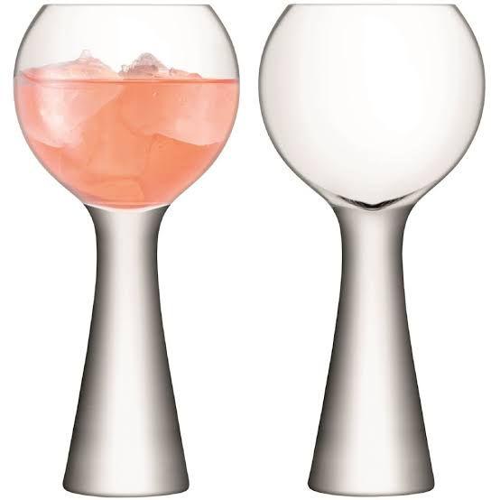 LSA Moya Wine Balloon Glass - Set of 2 - Smokey Cocktail
