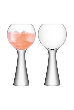 LSA Moya Wine Balloon Glass - Set of 2 - Smokey Cocktail