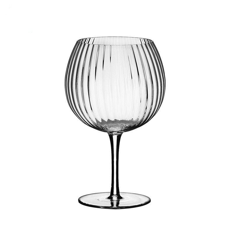 Striped Elegance Gin Goblet