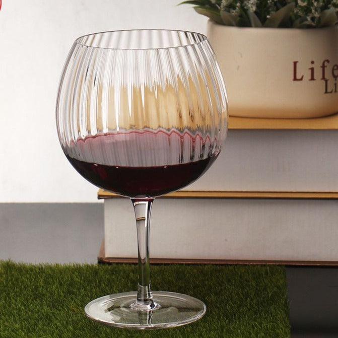 Striped Elegance Gin Goblet