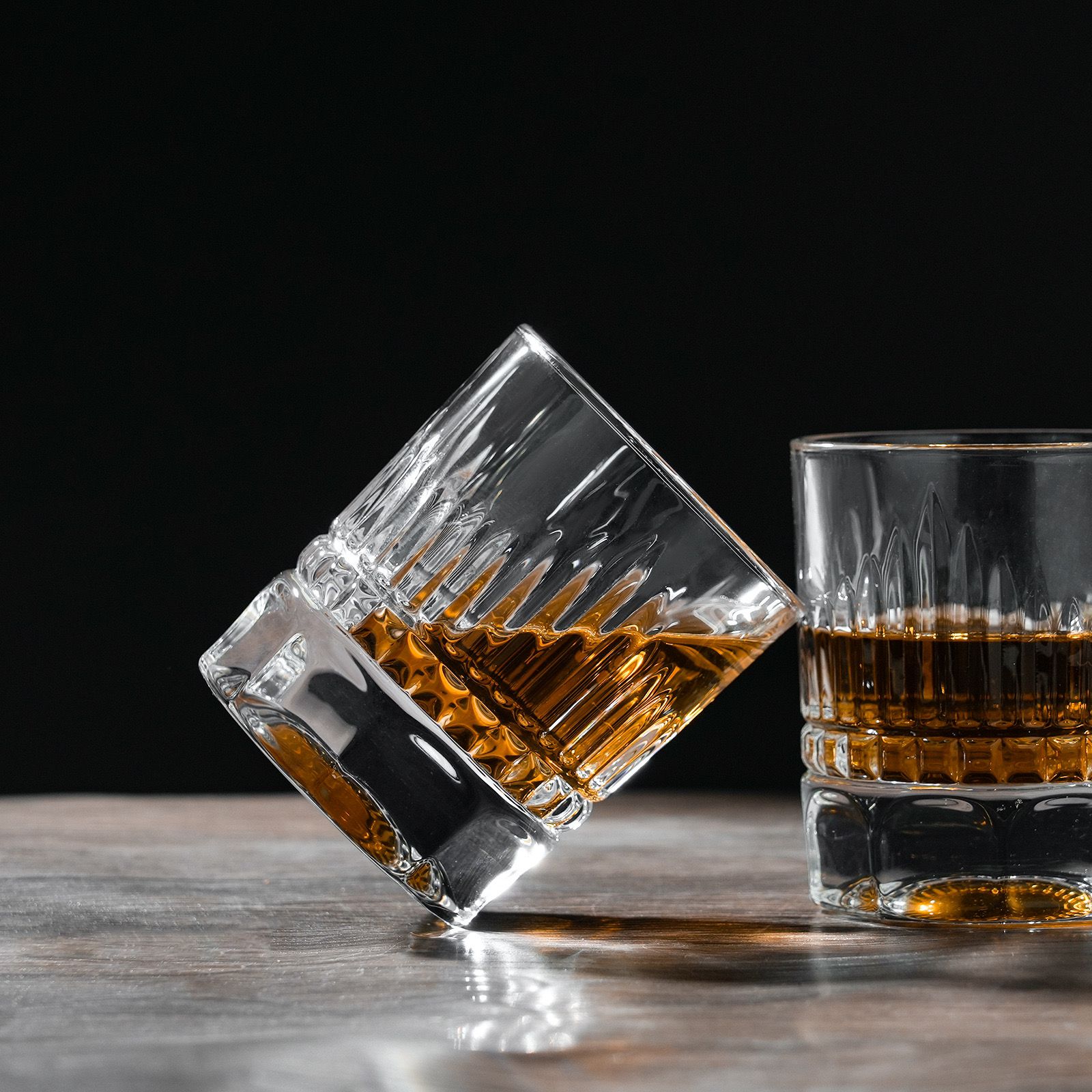 Bold Base Whiskey Glasses - Set Of 6