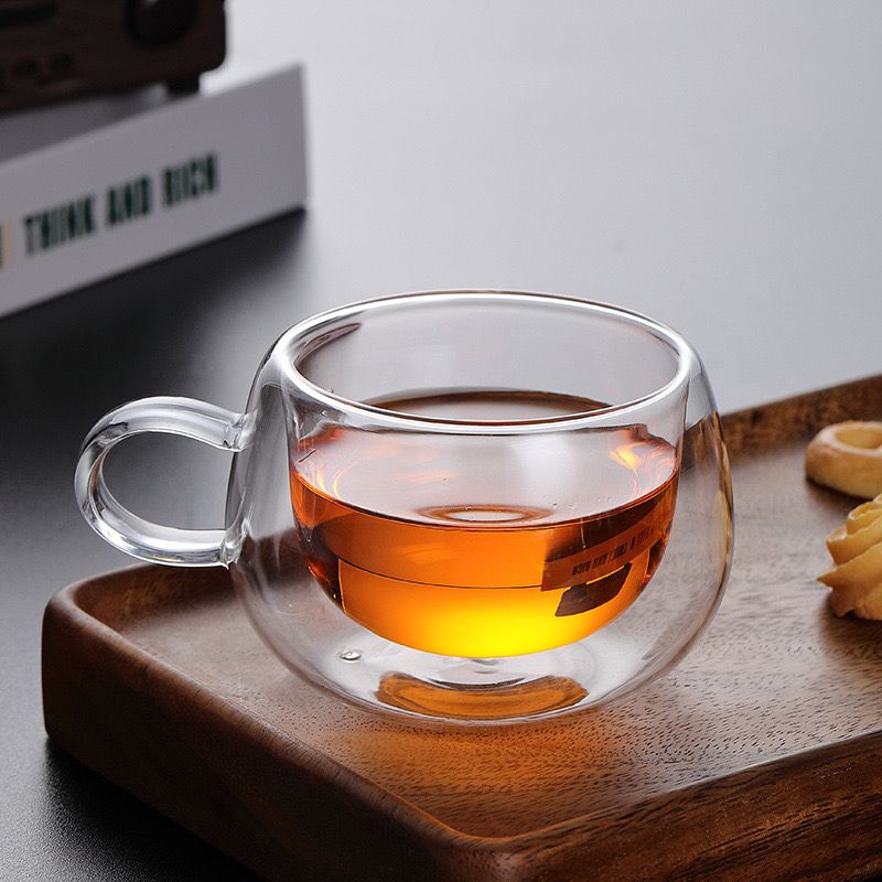 Double Wall Round Mug - Set of 2