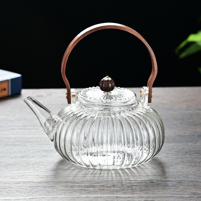 Heritage Wood Handle Tea Kettle