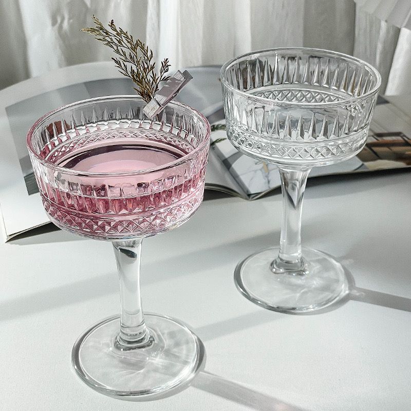 Cocktail Coupe Cut glass - Set Of 4