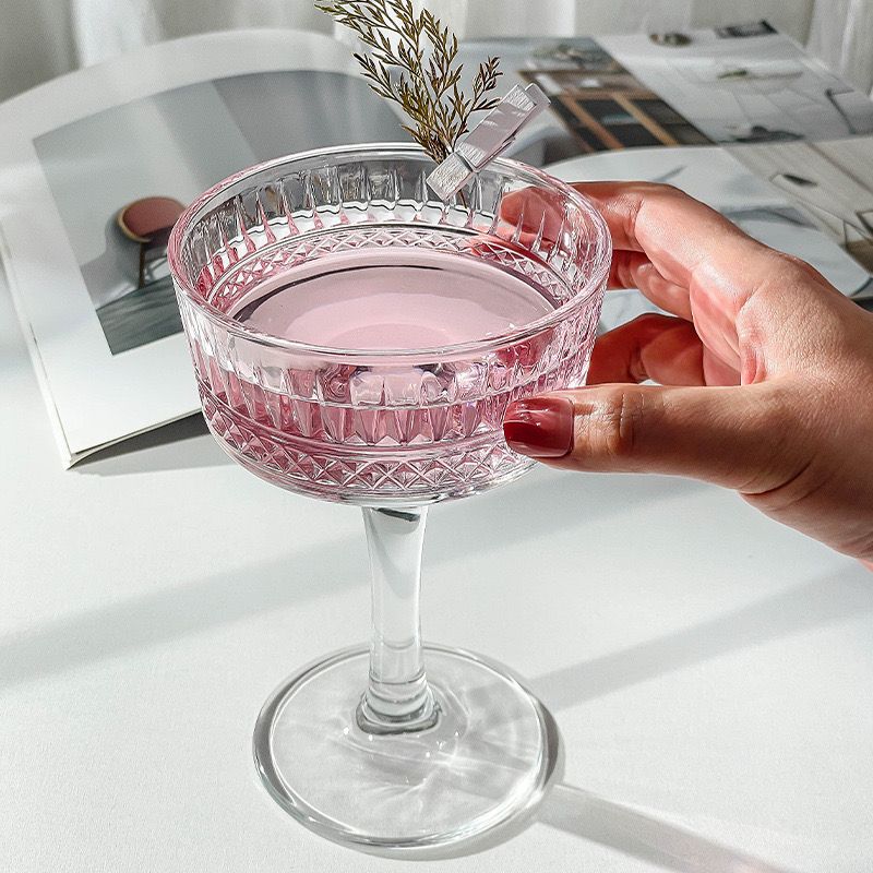 Cocktail Coupe Cut glass - Set Of 4