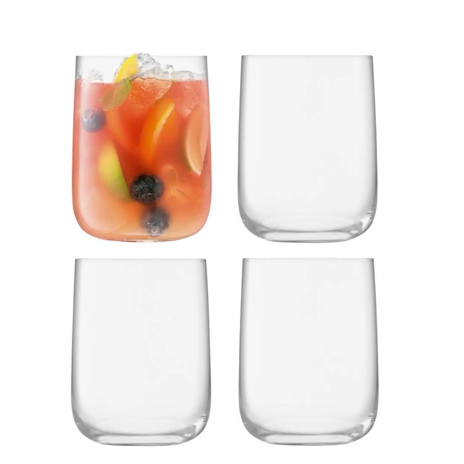 LSA - Borough Bar Crystal Glass - Set Of 4 - Made In Poland