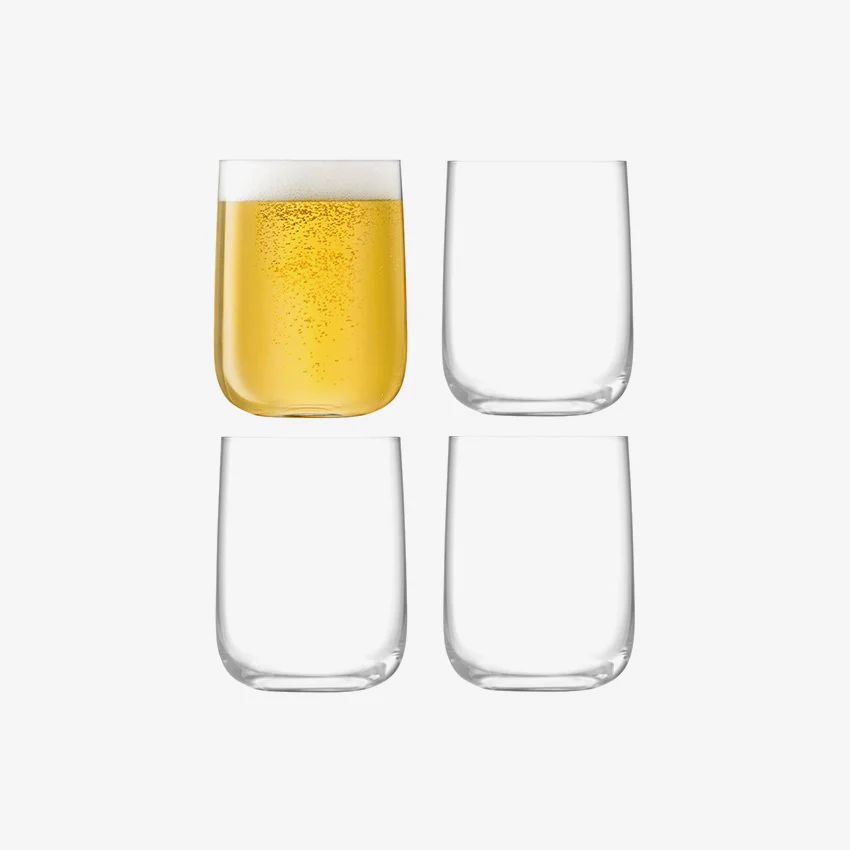 LSA - Borough Bar Crystal Glass - Set Of 4 - Made In Poland