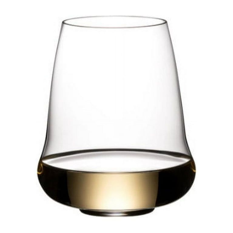 Riedel Stemless Wings Riesling/Champagne CRYSTAL GLASS - SET OF 2 - MADE IN GERMANY