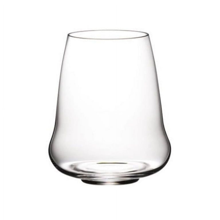 Riedel Stemless Wings Riesling/Champagne CRYSTAL GLASS - SET OF 2 - MADE IN GERMANY