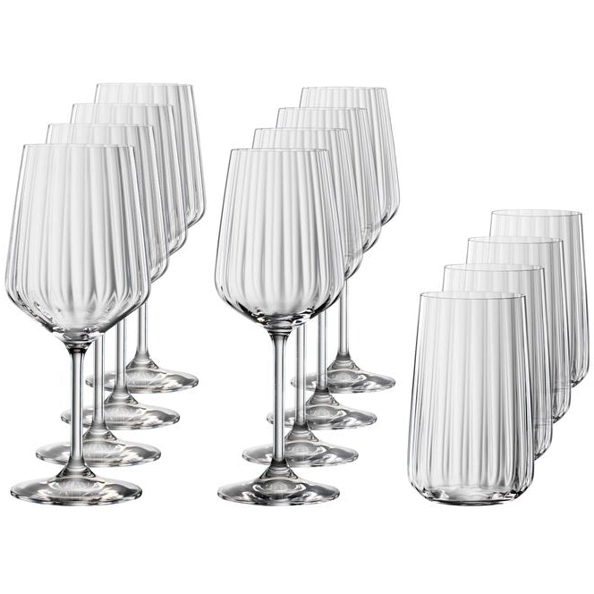 LifeStyle CRYSTAL GLASS - SET OF 12 - MADE IN GERMANY