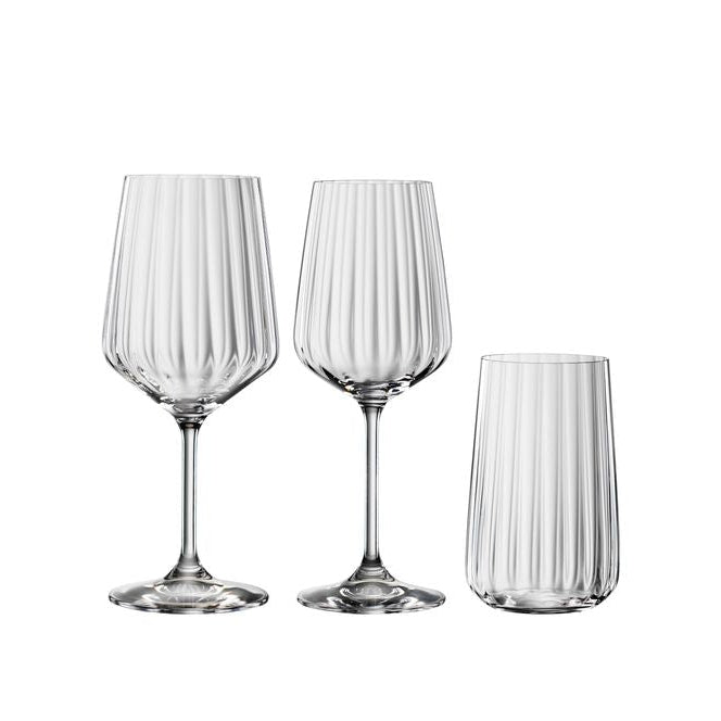 LifeStyle CRYSTAL GLASS - SET OF 12 - MADE IN GERMANY