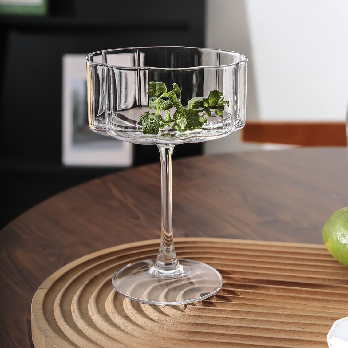 Blooming Cocktail Martini Coupe Glass - Set Of 6