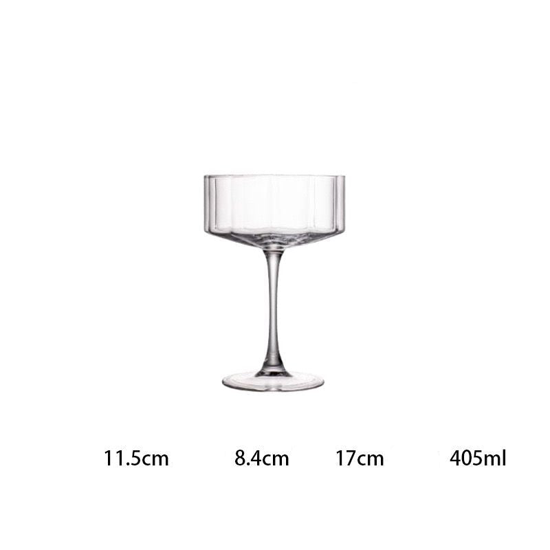 Blooming Cocktail Martini Coupe Glass - Set Of 6