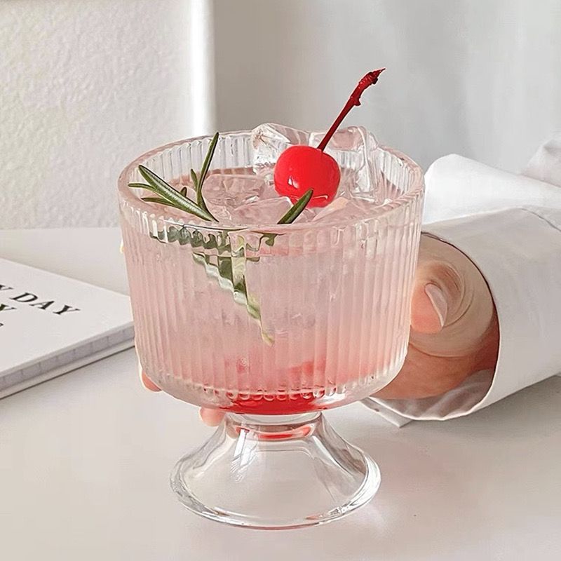 Statement Stripe Cocktail Glass - Set Of 6