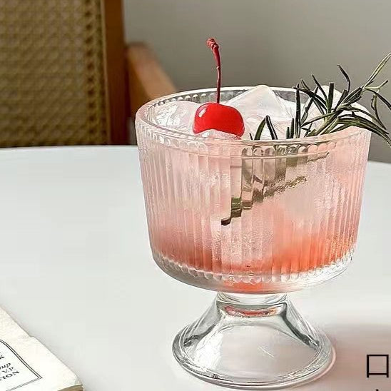 Statement Stripe Cocktail Glass - Set Of 6