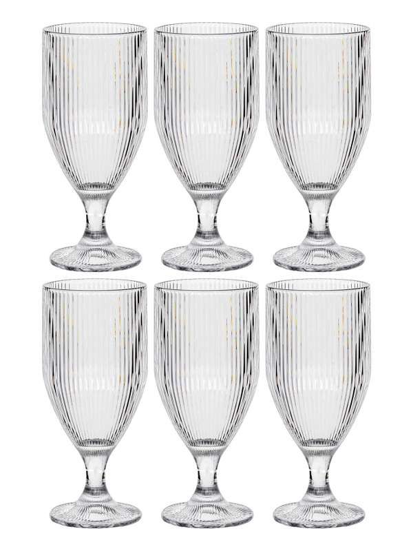 Striped Coffee Glass - Set of 6