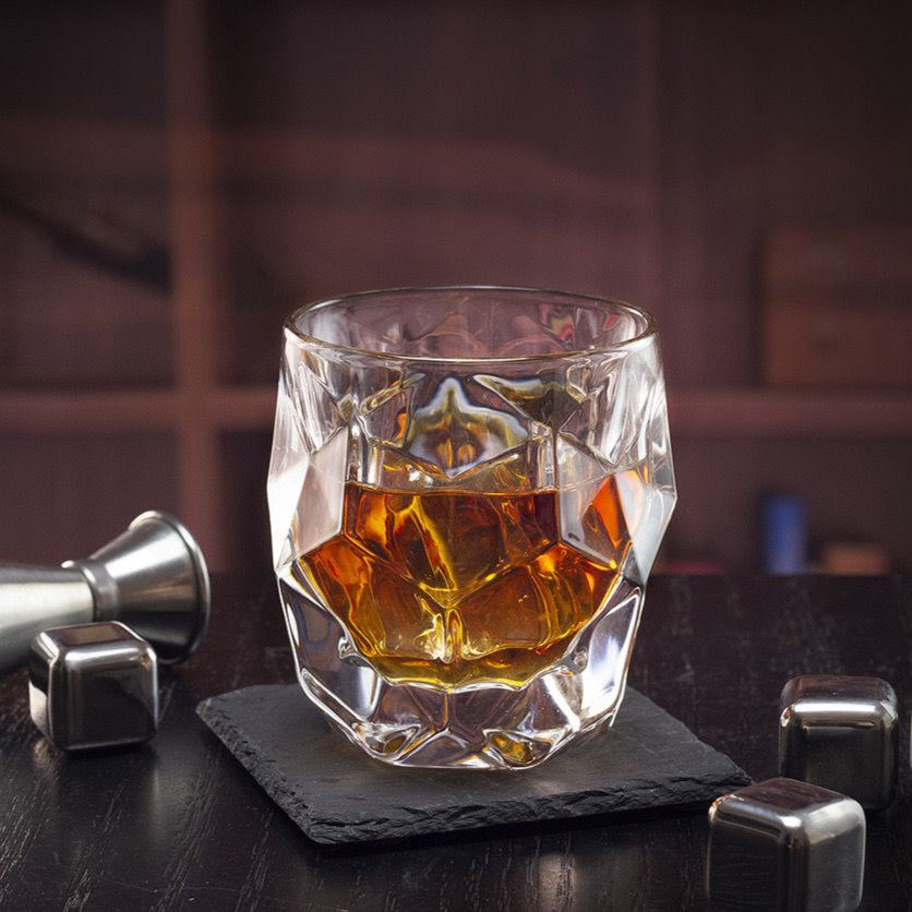 Geometric 3D Whiskey Glass - Set Of 6