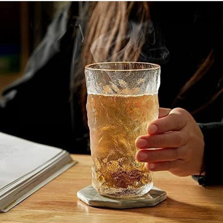 Glacier Tall Glass With Gold Rim - Set of 6