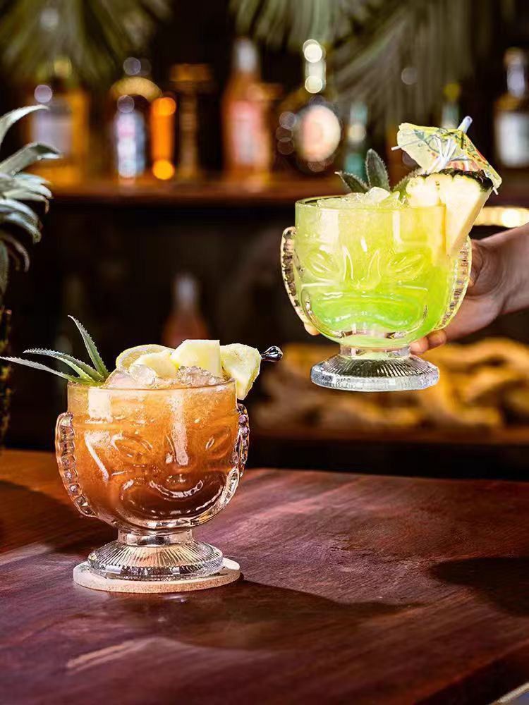 Tribal Mood Tiki Glass - Set Of 2