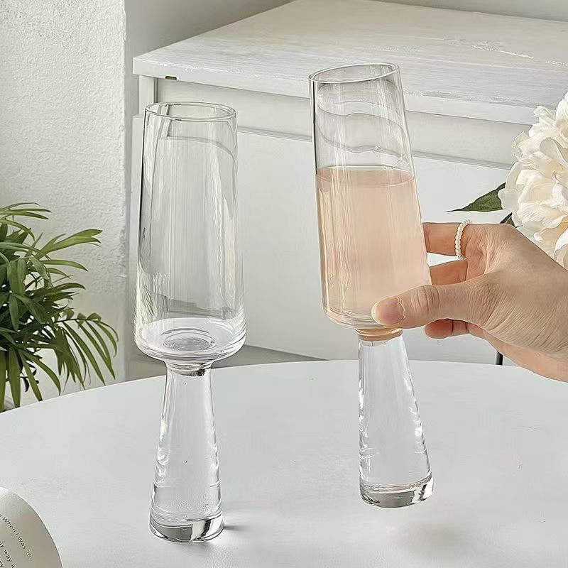 Crystal Luxe Champagne Flute Glass - Set Of 6