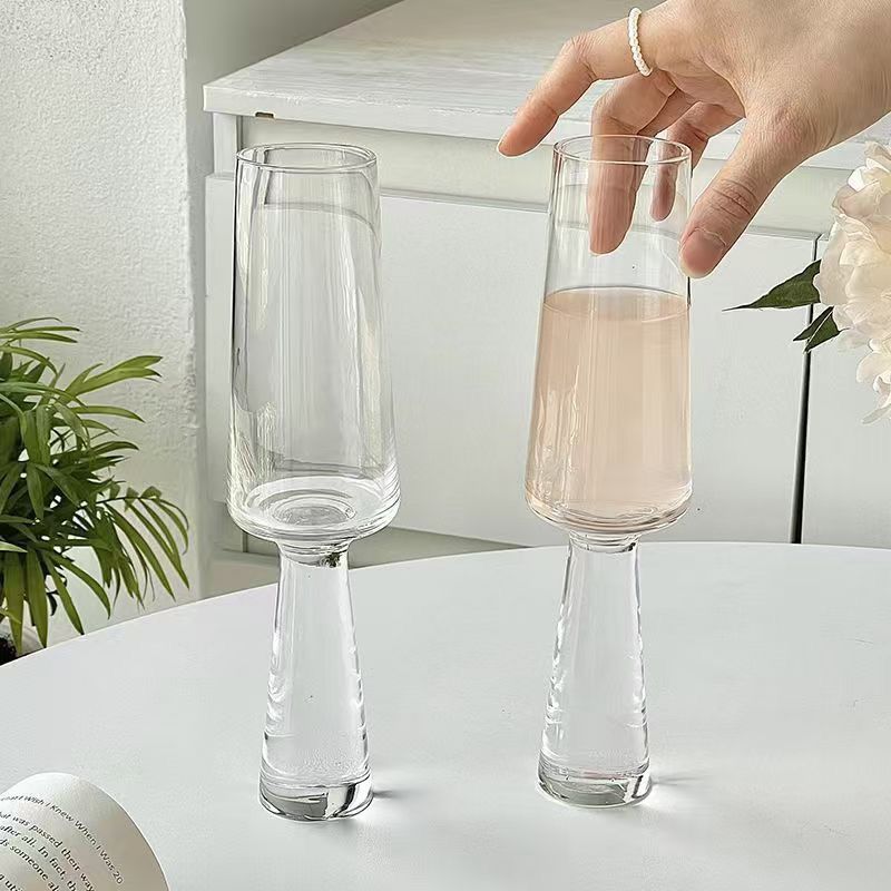 Crystal Luxe Champagne Flute Glass - Set Of 6