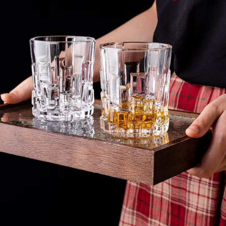 Adobe Pattern Whiskey Glass - Set Of 6