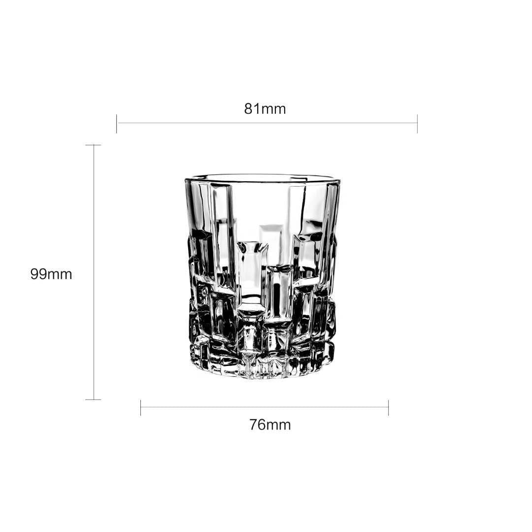 Adobe Pattern Whiskey Glass - Set Of 6