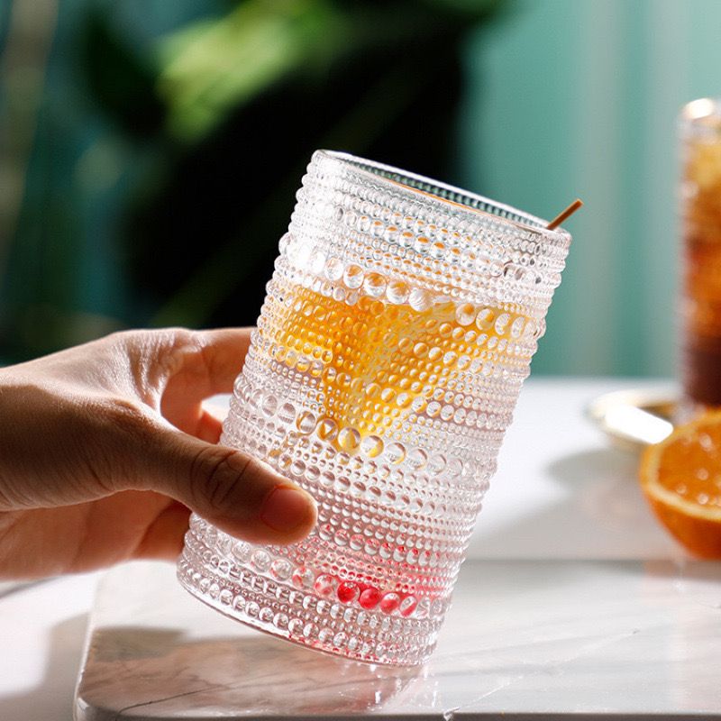 Dotted Elegant Tall Glass - Set of 6