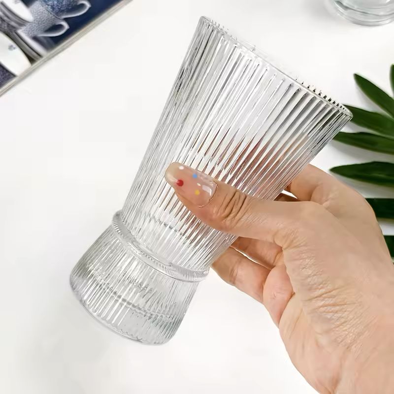 Striped Rim Tall Glass - Set Of 6