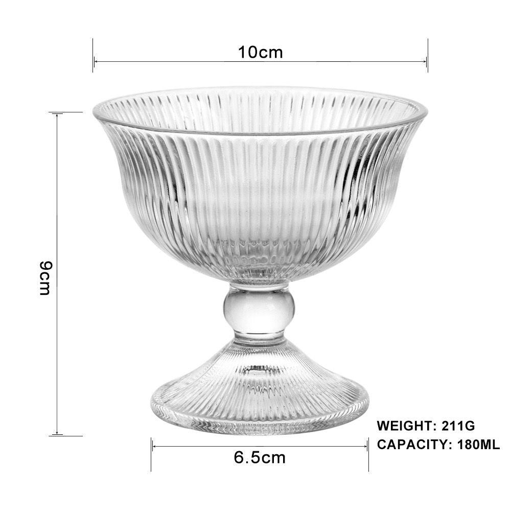 Crystal Flare Dessert Glass - Set Of 6