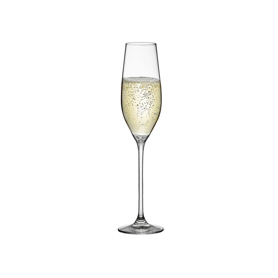 Celebration21 - Crystal Champagne Flute Glass - Set Of 6 - Made In Slovakia