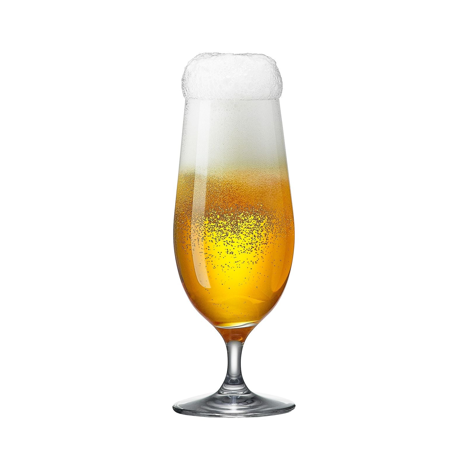 Stemmed Pilsner46 - Crystal Beer Glass - Set Of 6 - Made Inn Slovakia