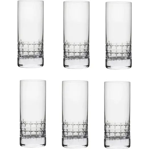 Luxury Crystal Brilliant Tall Glass - Set of 4 - Made In Slovakia
