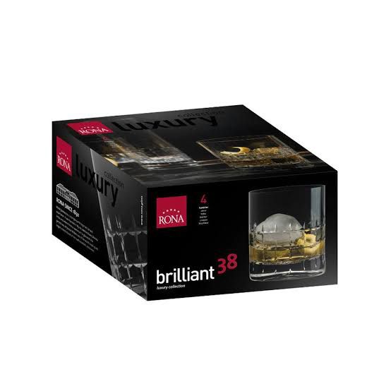 Luxury Crystal Brilliant DOF Glass - Set of 4 - Made In Slovakia