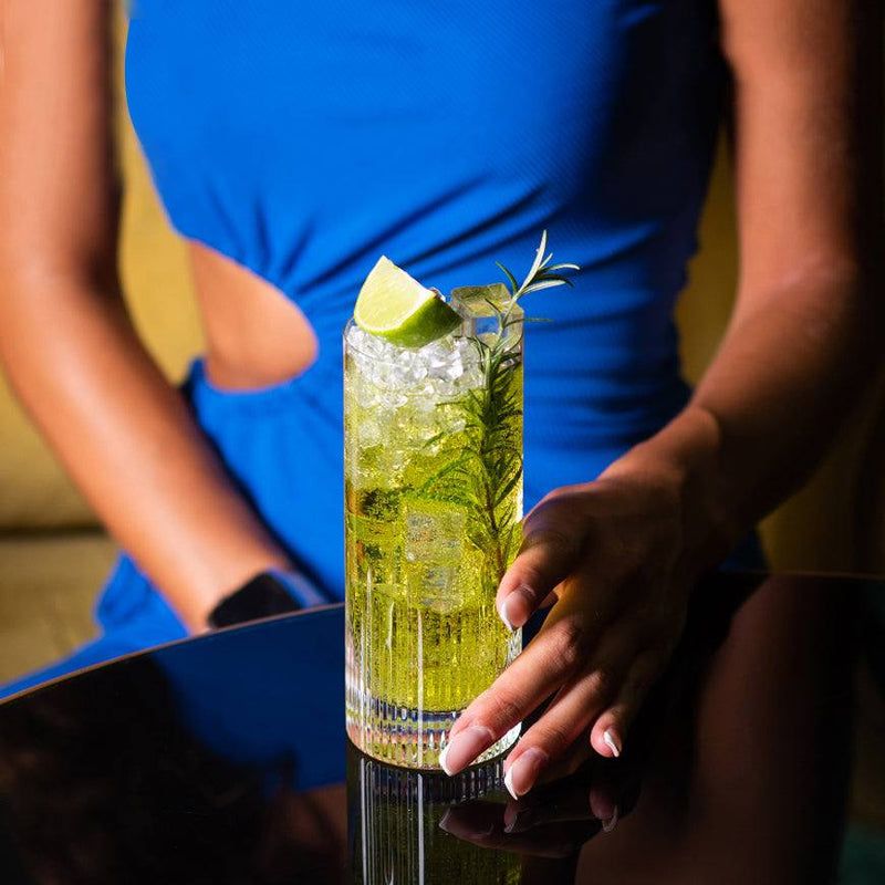 Luxury DIAMOND Crystal Tall Glass - Set of 4 - Made In Slovakia