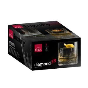 Luxury Crystal Tumbler Glass - Set of 4 - Made In Slovakia