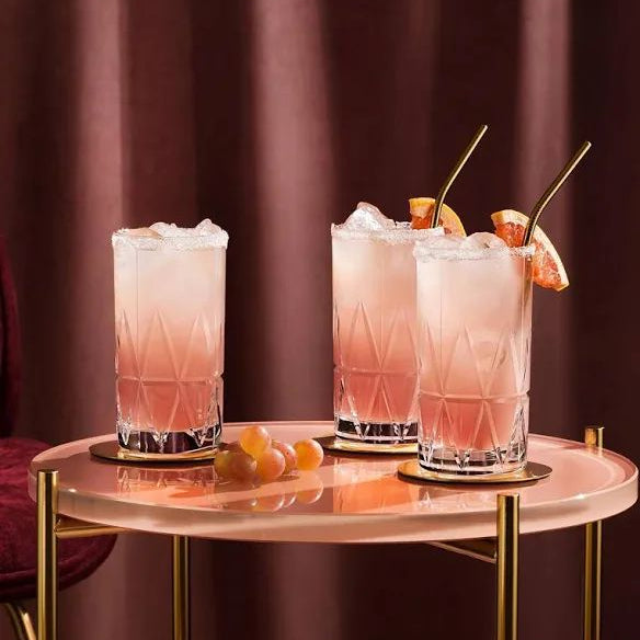 Streak LongDrink Crystal Glass - Set Of 6 -  Made In Germany