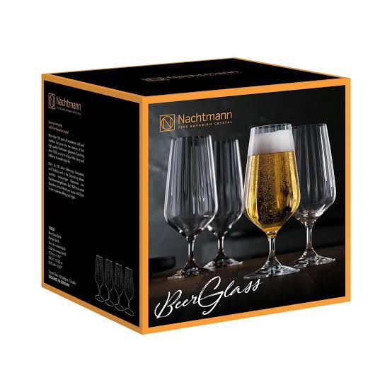 Celebration Crystal Beer Glass - Set Of 4 - Made In Germany