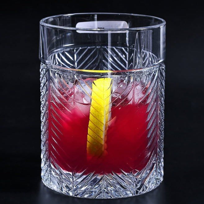 FishBone Crystal Whiskey Glass - Set Of 6 - Made in Germany